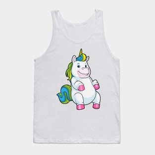 Unicorn with big Belly Tank Top